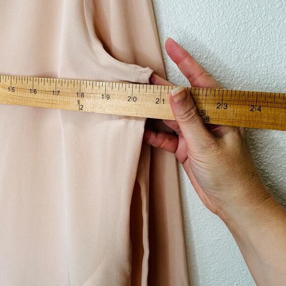 Stella McCartney Eva 100% Silk Muted Pink 3/4 Button Long Sleeve Blouse 42 / M - Picture 15 of 15